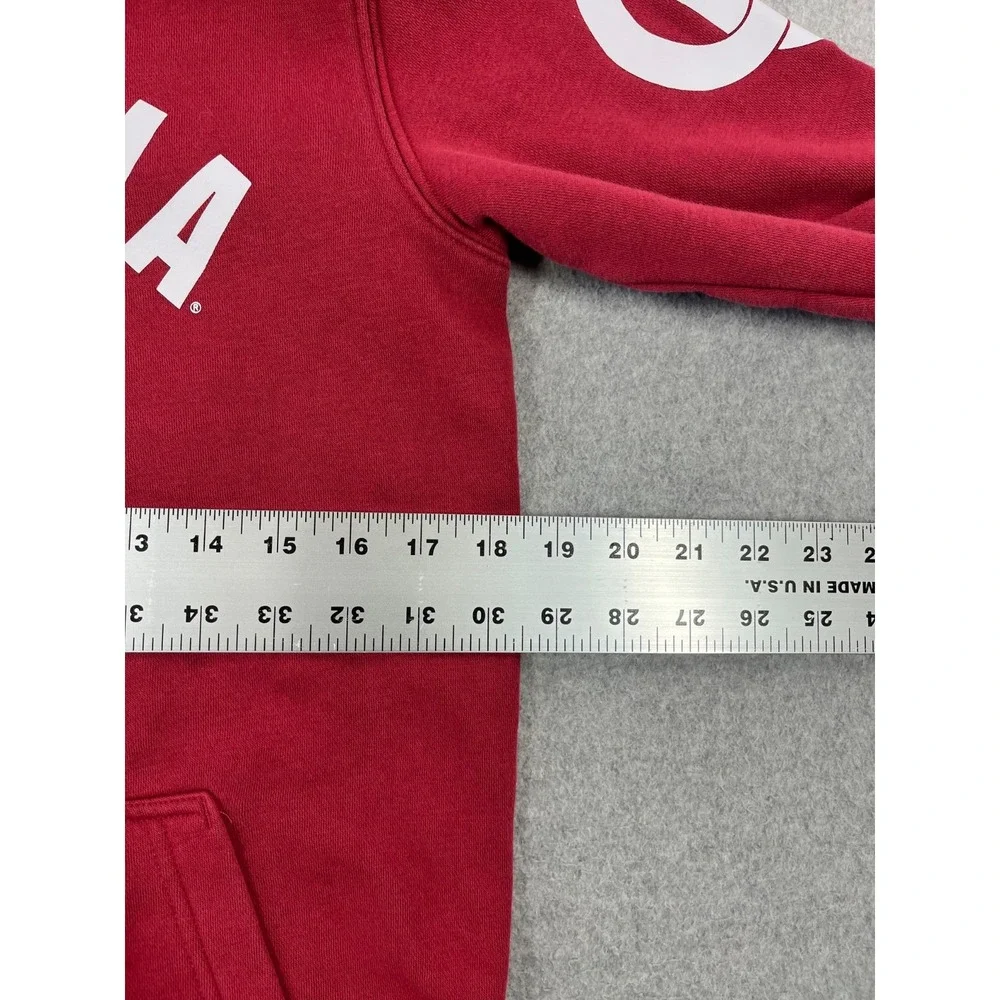 University Of Oklahoma Sweatshirt Mens S Red Nike OU Sooners Pullover Hoodie